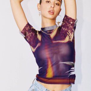 With Jean Lord Top - S - New with Tags